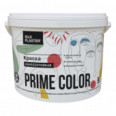 Краска PRIME COLOR износостойкая, белая, объем 1, 5 и 10.8 л